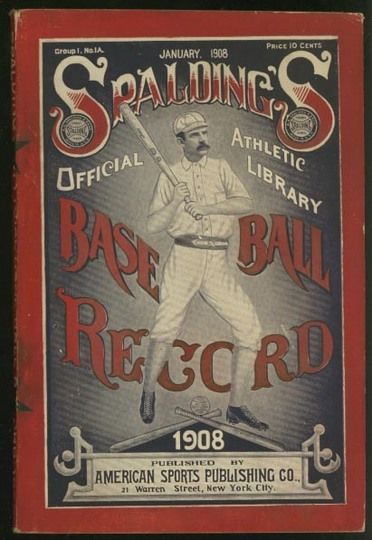 MAG 1908 Spalding's Official Baseball Record